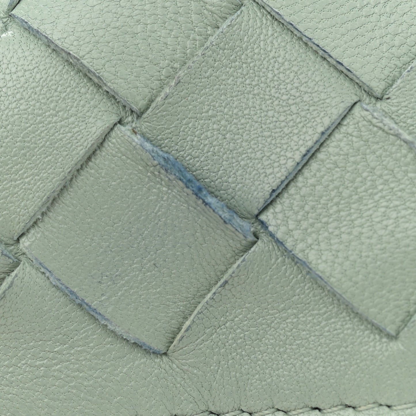 Nappa Intrecciato Half Moon Pouch On Strap Sauge