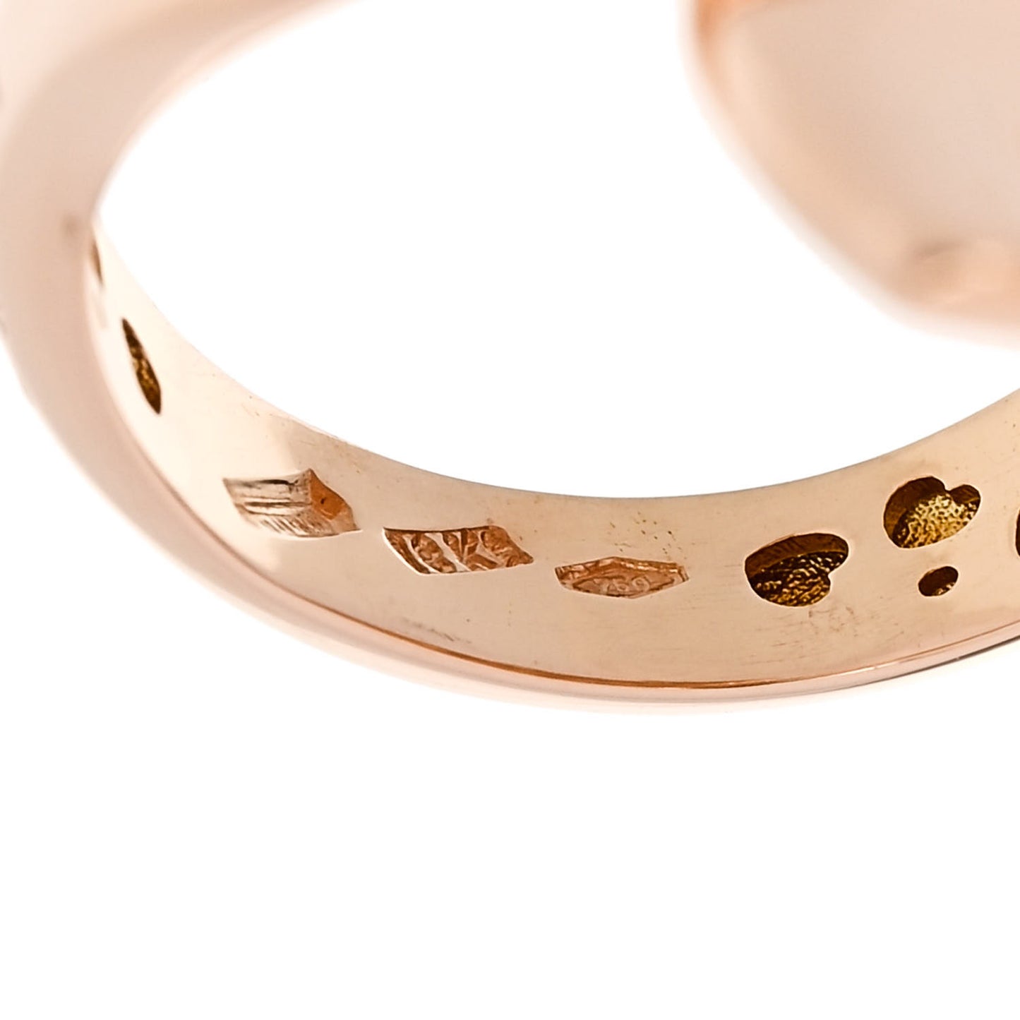 18K Rose Gold Giardini Segreti Three Leaves Ring 52 6