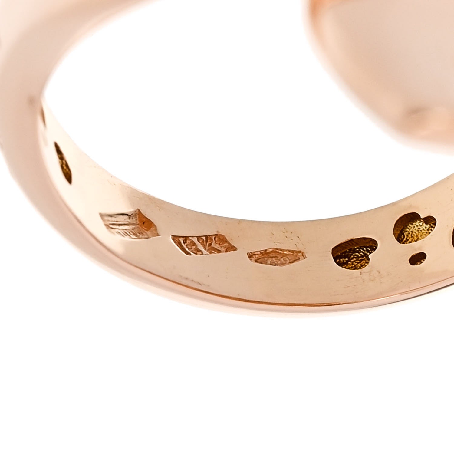Pasquale Bruni 18K Rose Gold Giardini Segreti Three Leaves Ring 52 6 6 of 7