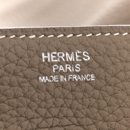 Hermes Taurillon Clemence Lindy 30 Etoupe 6 of 11