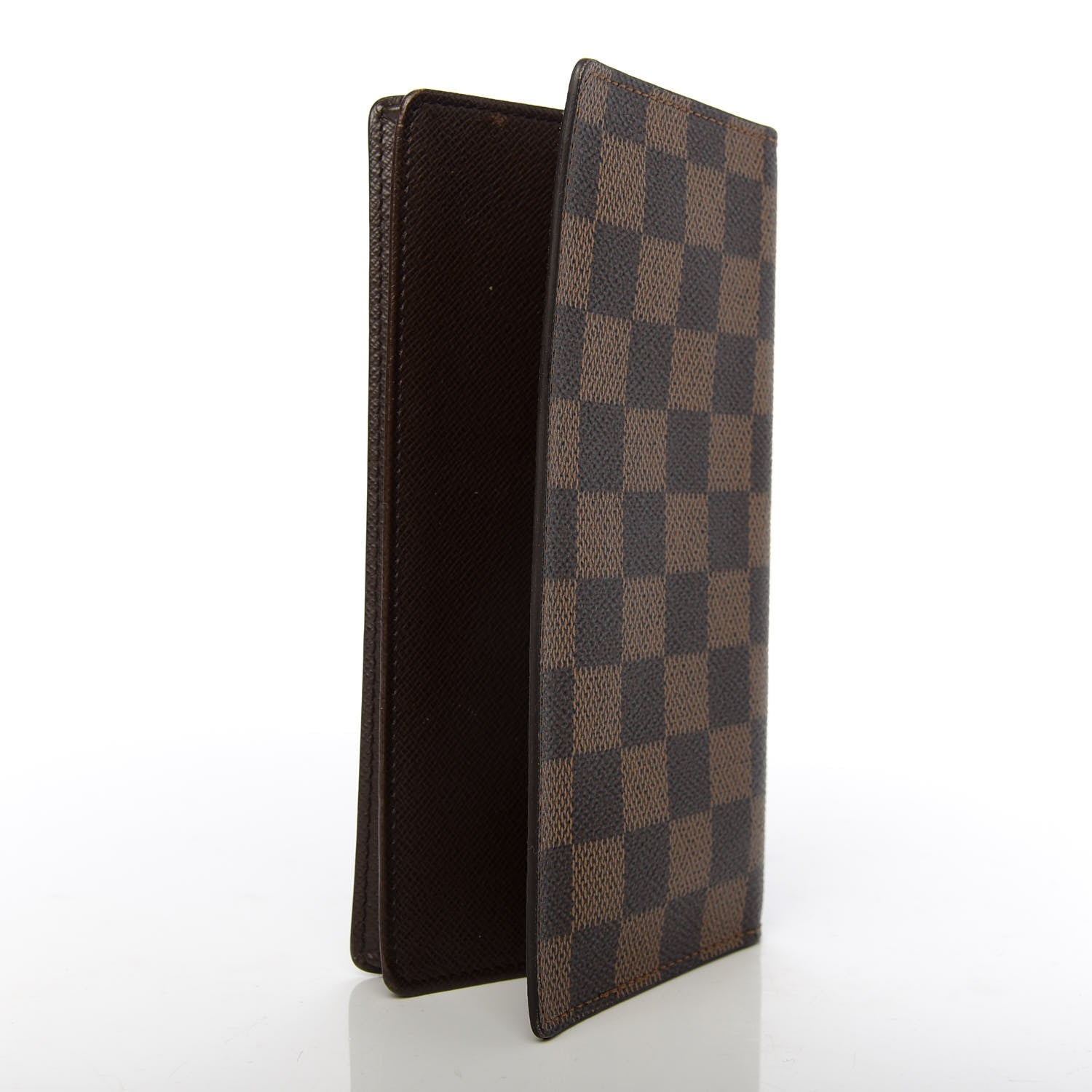 Louis Vuitton Damier Ebene Porte-Cartes Credit Yen Checkbook Wallet 3 of 7