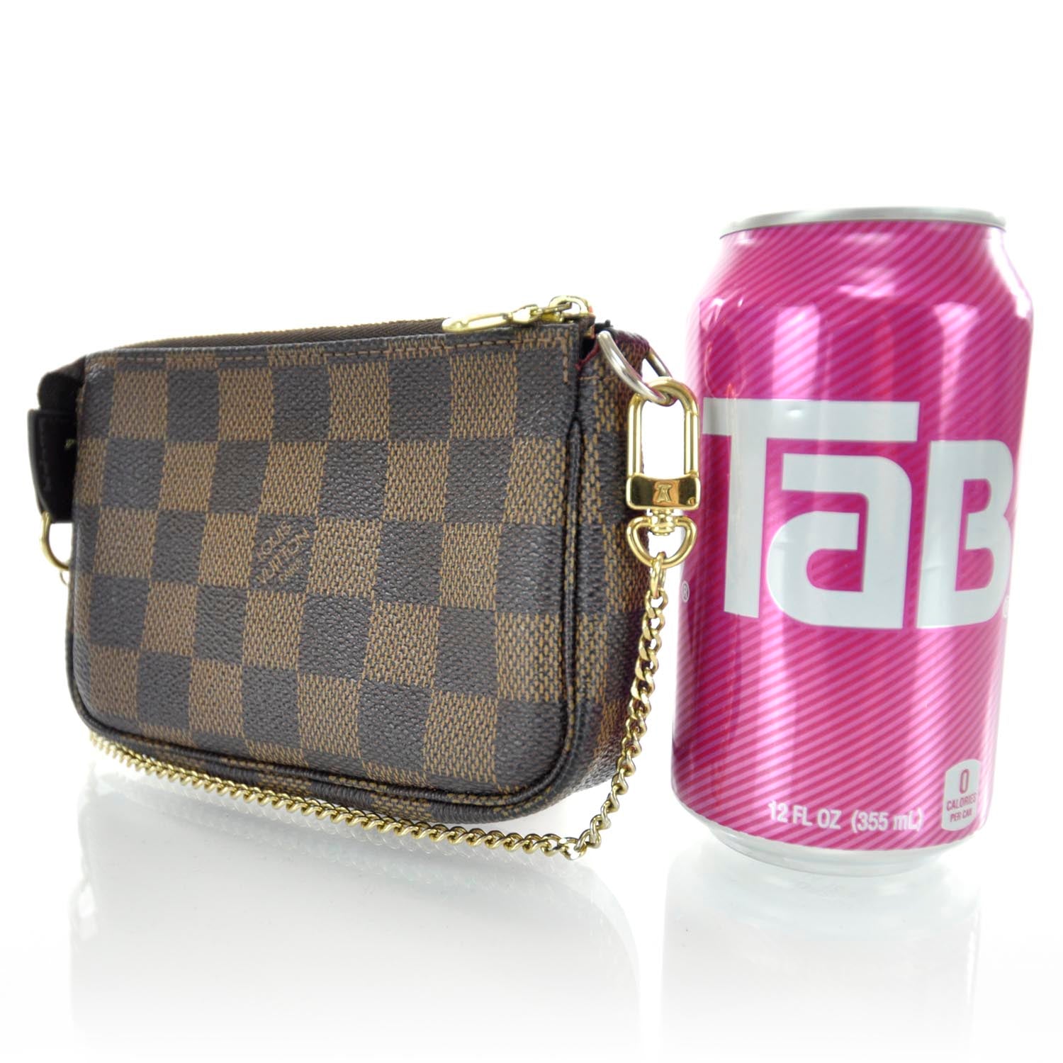Louis Vuitton Damier Ebene Mini Pochette Accessories Bag 2 of 6