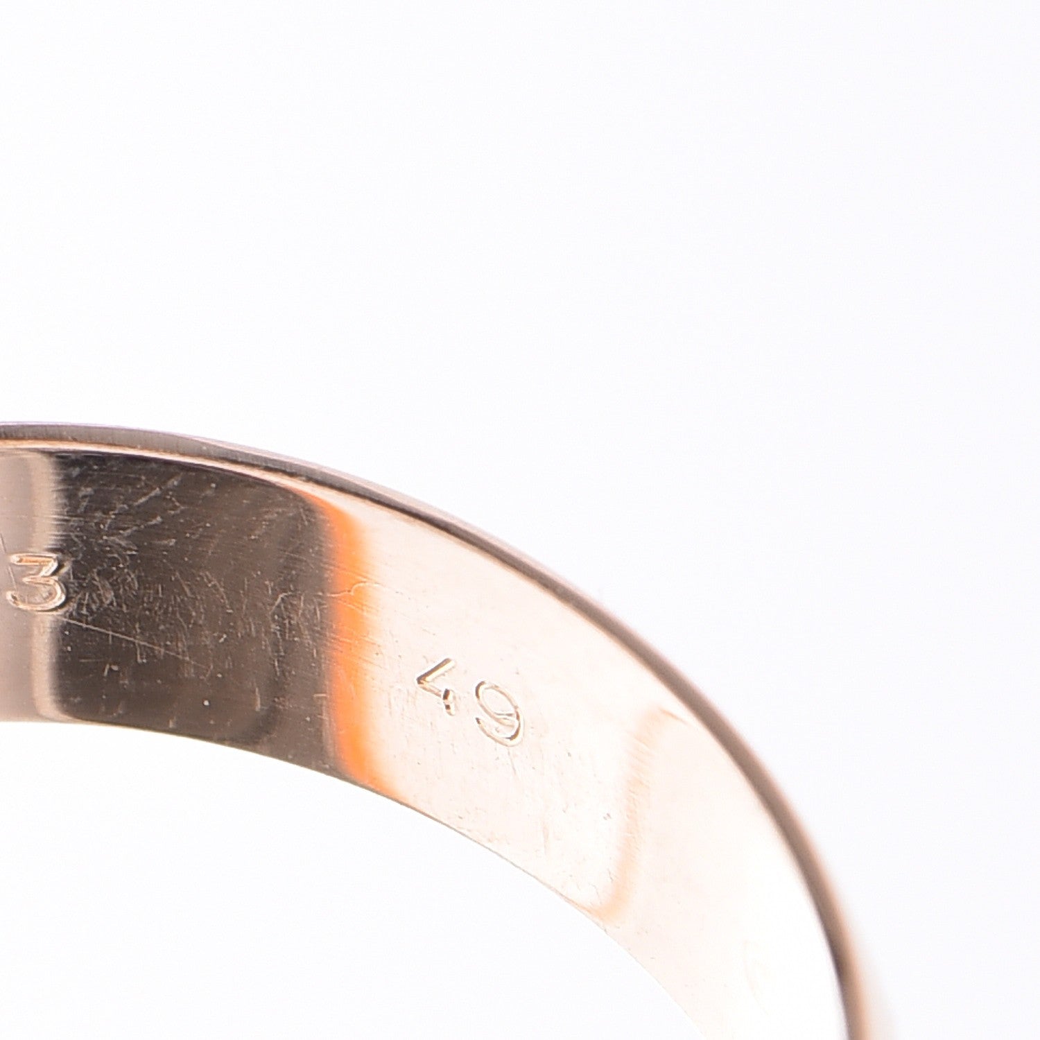 Cartier 18K Pink Yellow White Gold Large Trinity Ring 49 4.75 10 of 10