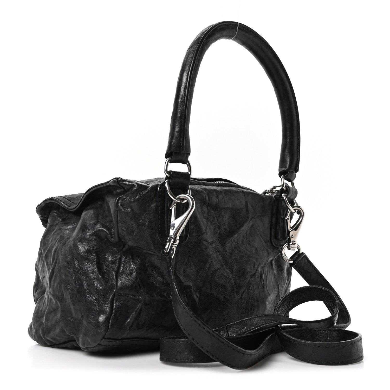 Givenchy Tumbled Sheepskin Small Pandora Black 3 of 10