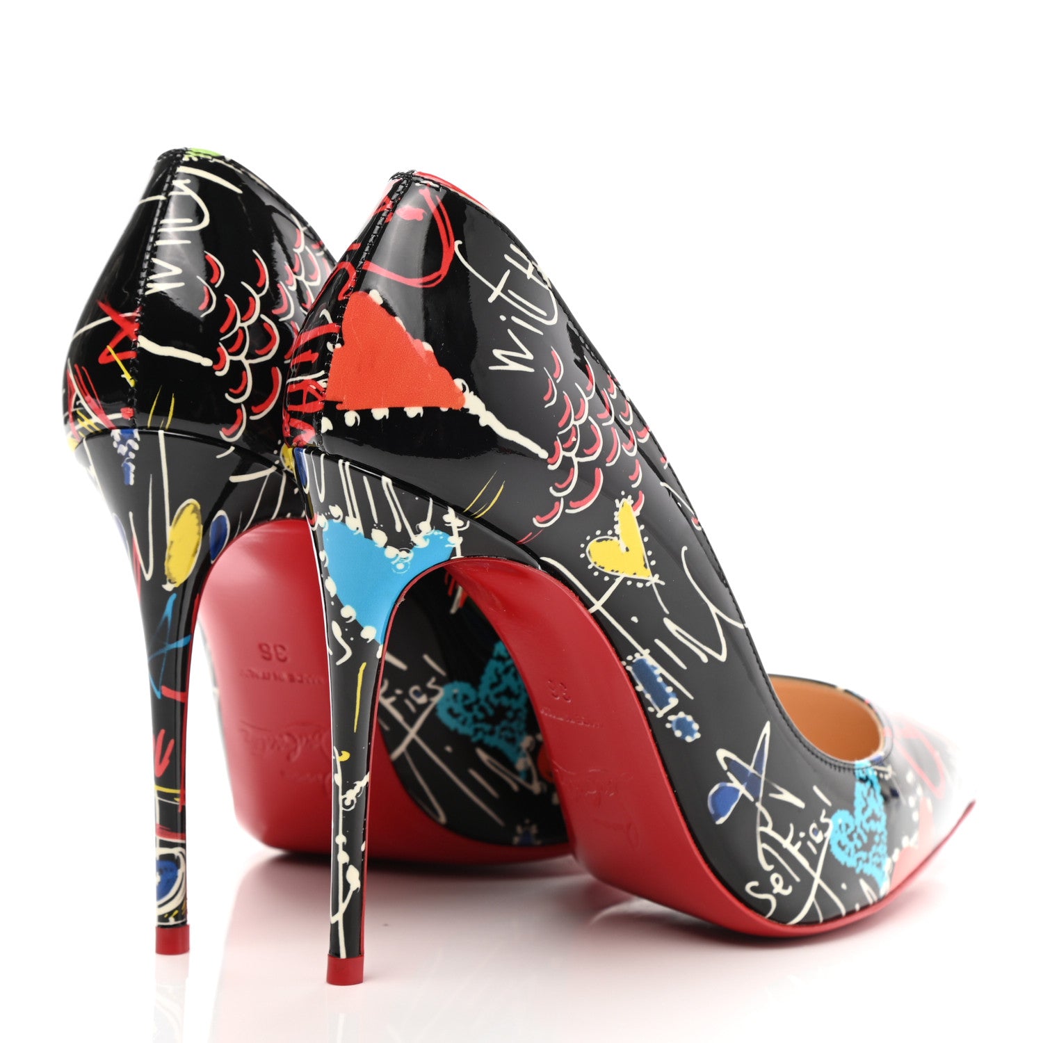 Christian Louboutin Pigalle Follies 100 Pumps 36 Multicolor 4 of 7