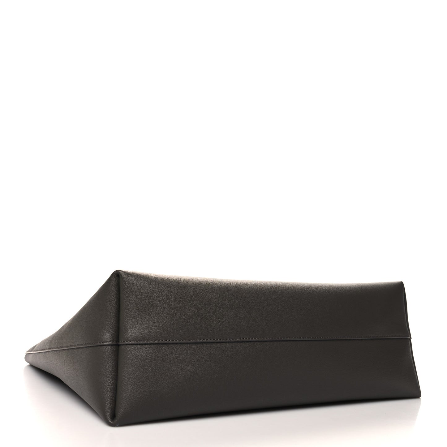 SAINT LAURENT Calfskin Large Shopping Tote Pebble