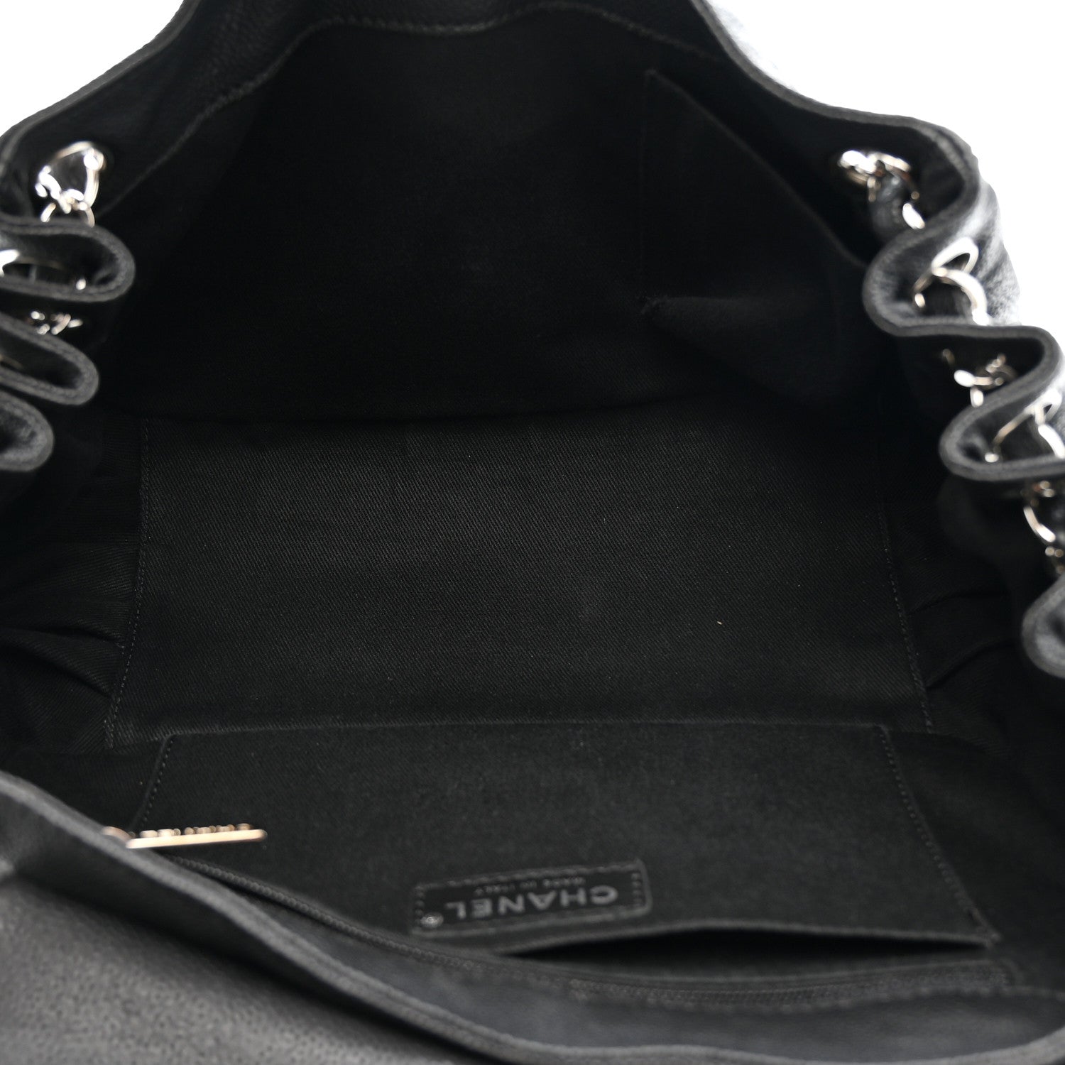Chanel Caviar Diagonal Ligne Flap Black 5 of 10