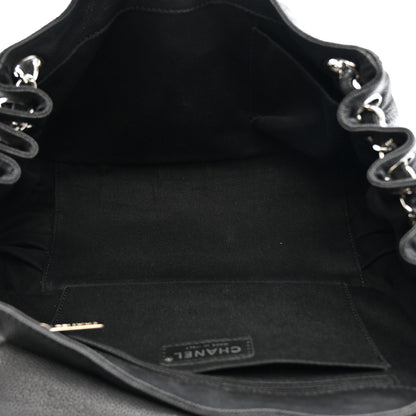 Chanel Caviar Diagonal Ligne Flap Black 5 of 10