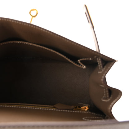 Hermes Epsom Kelly Sellier 25 Etoupe 5 of 10