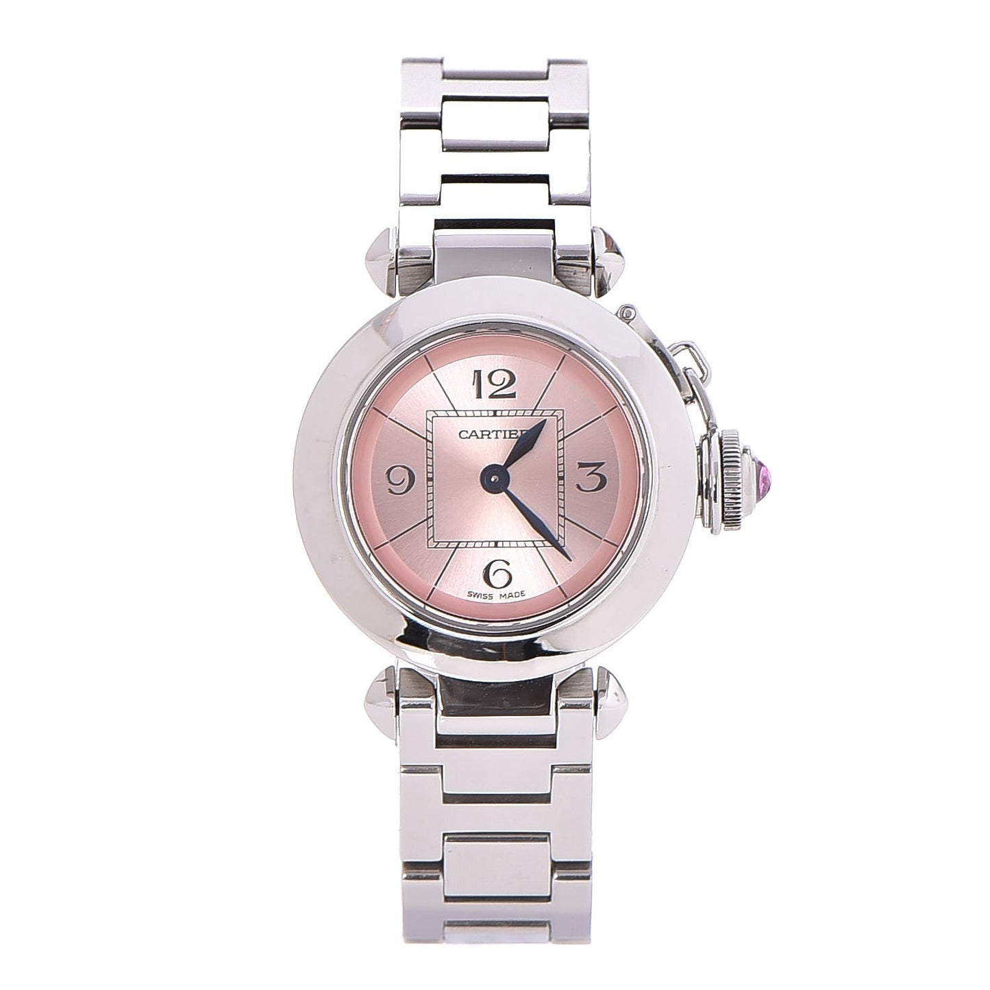 Stainless Steel 27mm Miss Pasha Quartz Watch Pink