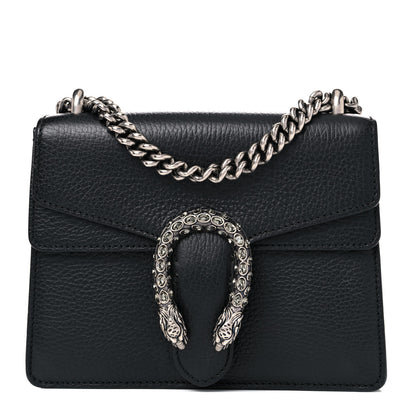 Gucci Calfskin Mini Dionysus Shoulder Bag Black 1 of 16