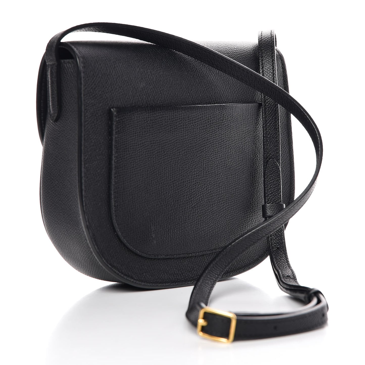 Grained Calfskin Small Trotteur Black