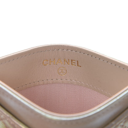 Chanel Iridescent Lambskin Quilted Card Holder Ivory 6 of 9