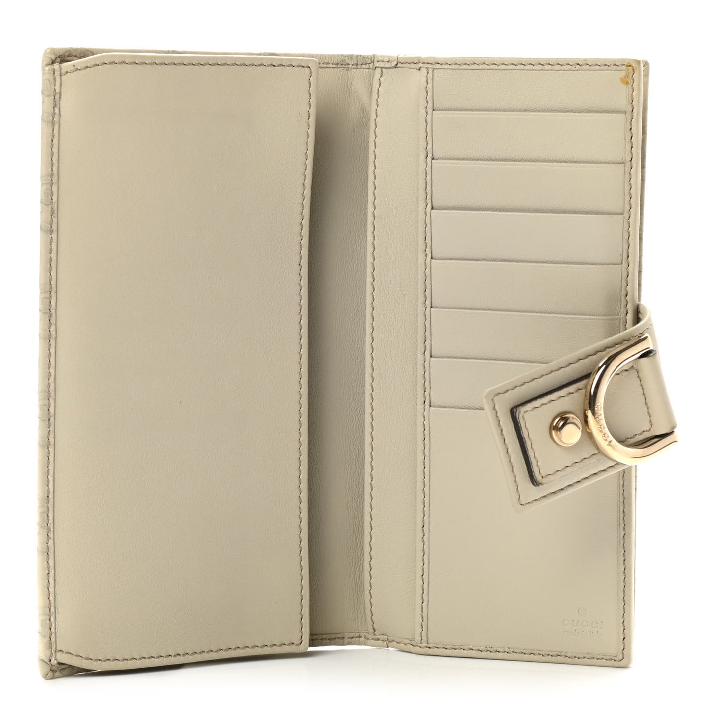 Guccissima Abbey Continental Wallet Off White