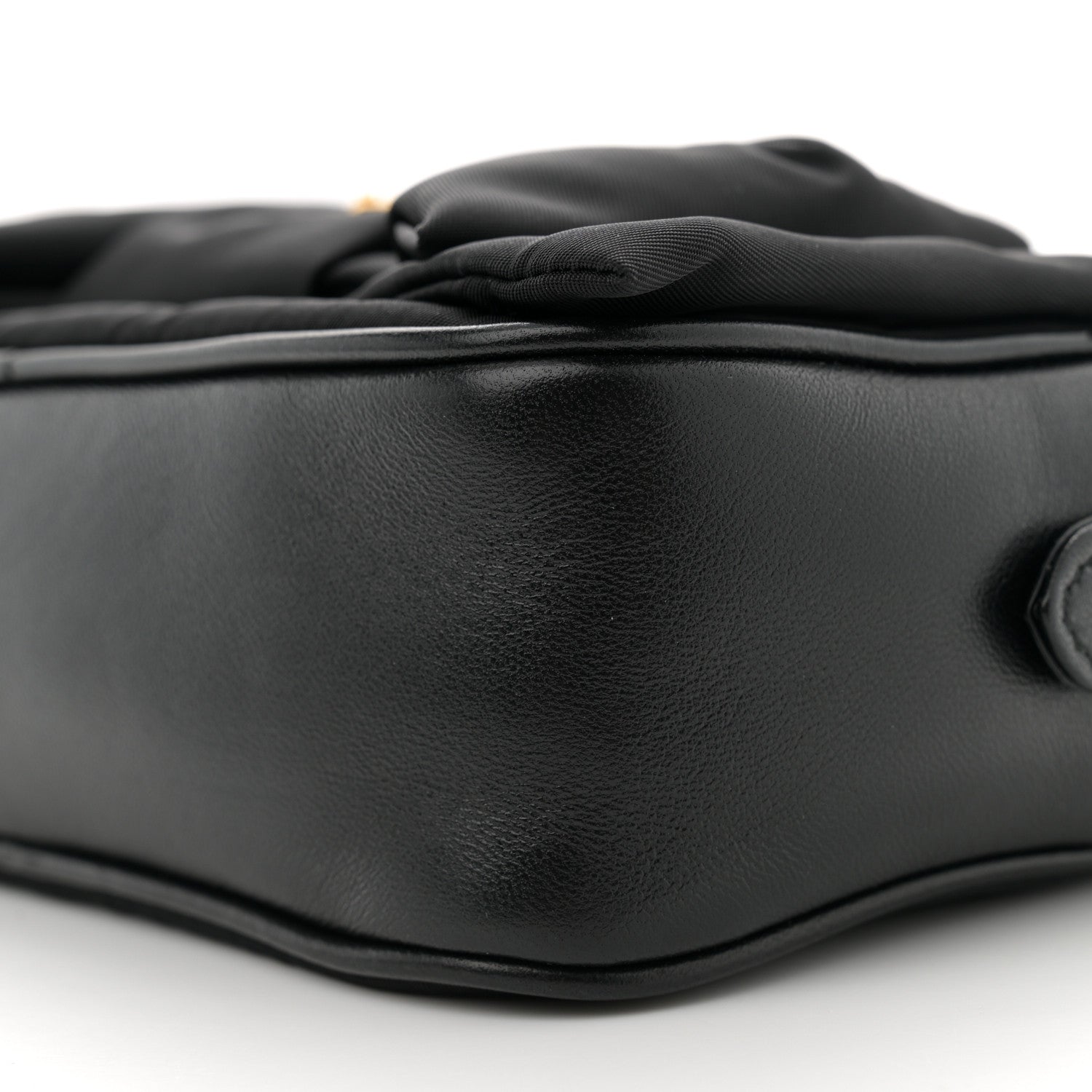 Prada Tessuto Nylon Nappa Bow Camera Bag Black 10 of 10