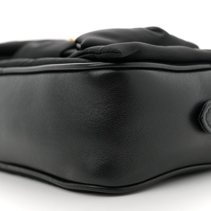 Prada Tessuto Nylon Nappa Bow Camera Bag Black 10 of 10