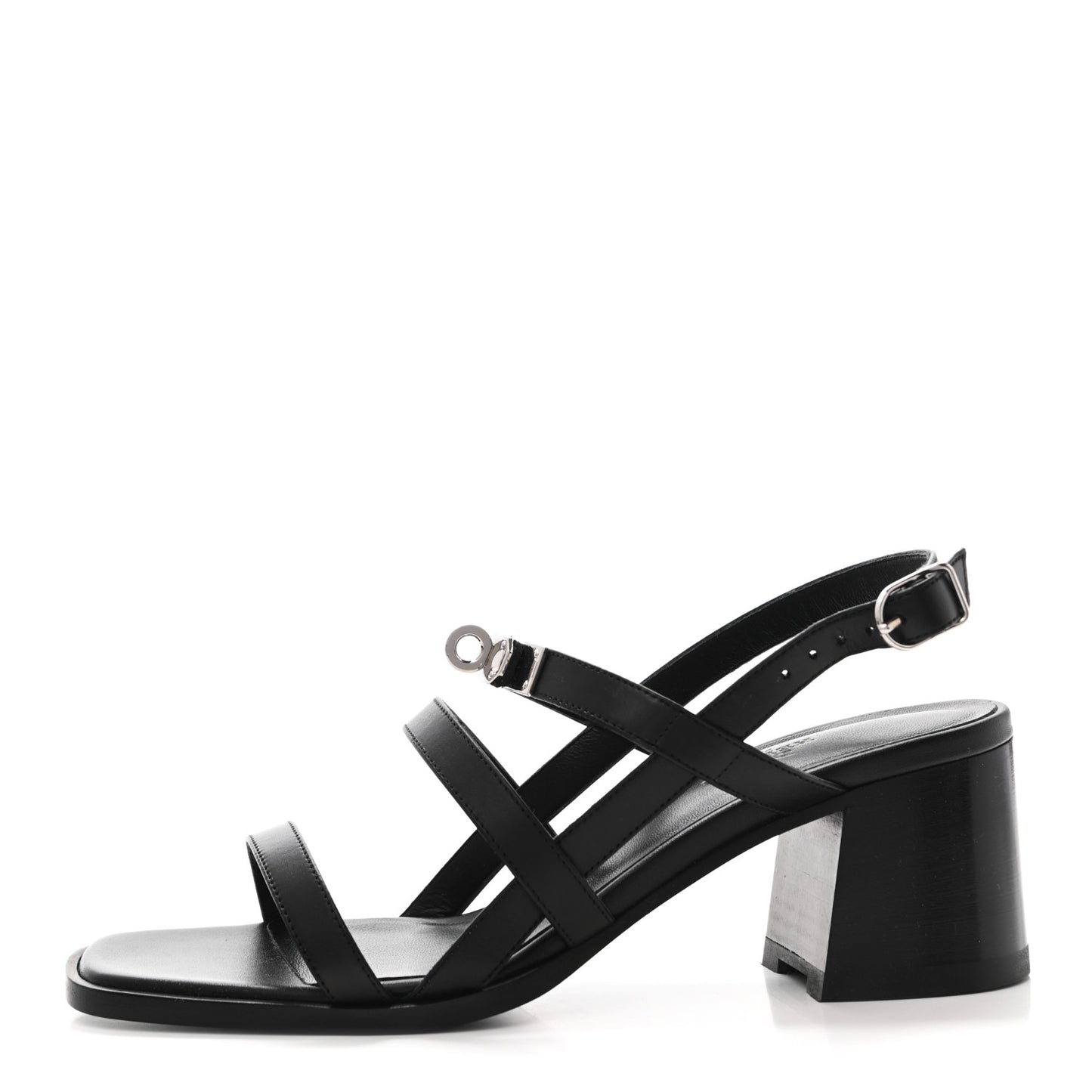 Calfskin Eve 60 Sandals 37 Black
