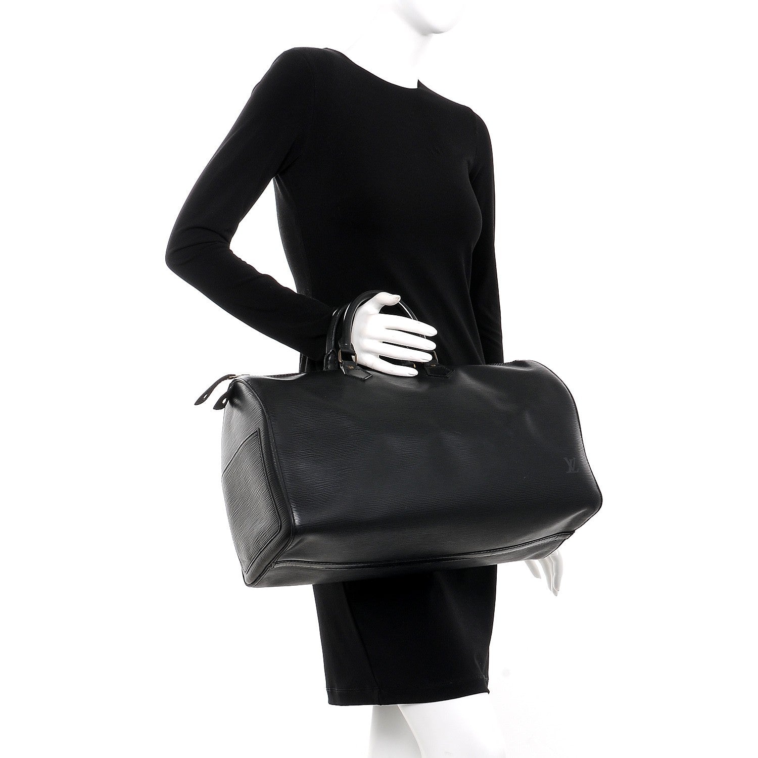 Louis Vuitton Epi Speedy 40 Black 2 of 11