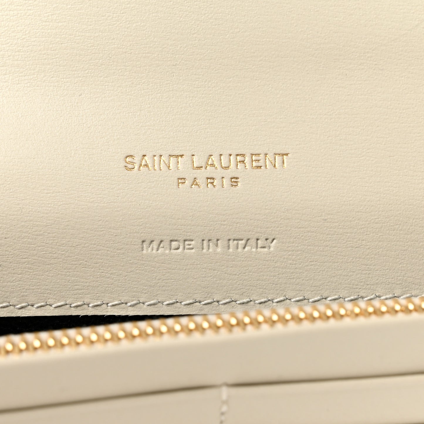 Calfskin Tiny Monogram Cassandre Wallet Crema Soft