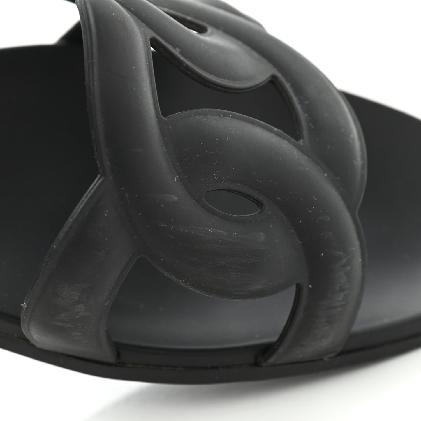 Rubber Aloha Sandals 41 Black