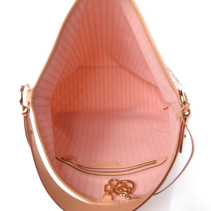 Louis Vuitton Damier Azur Delightful MM Rose Ballerine 5 of 11