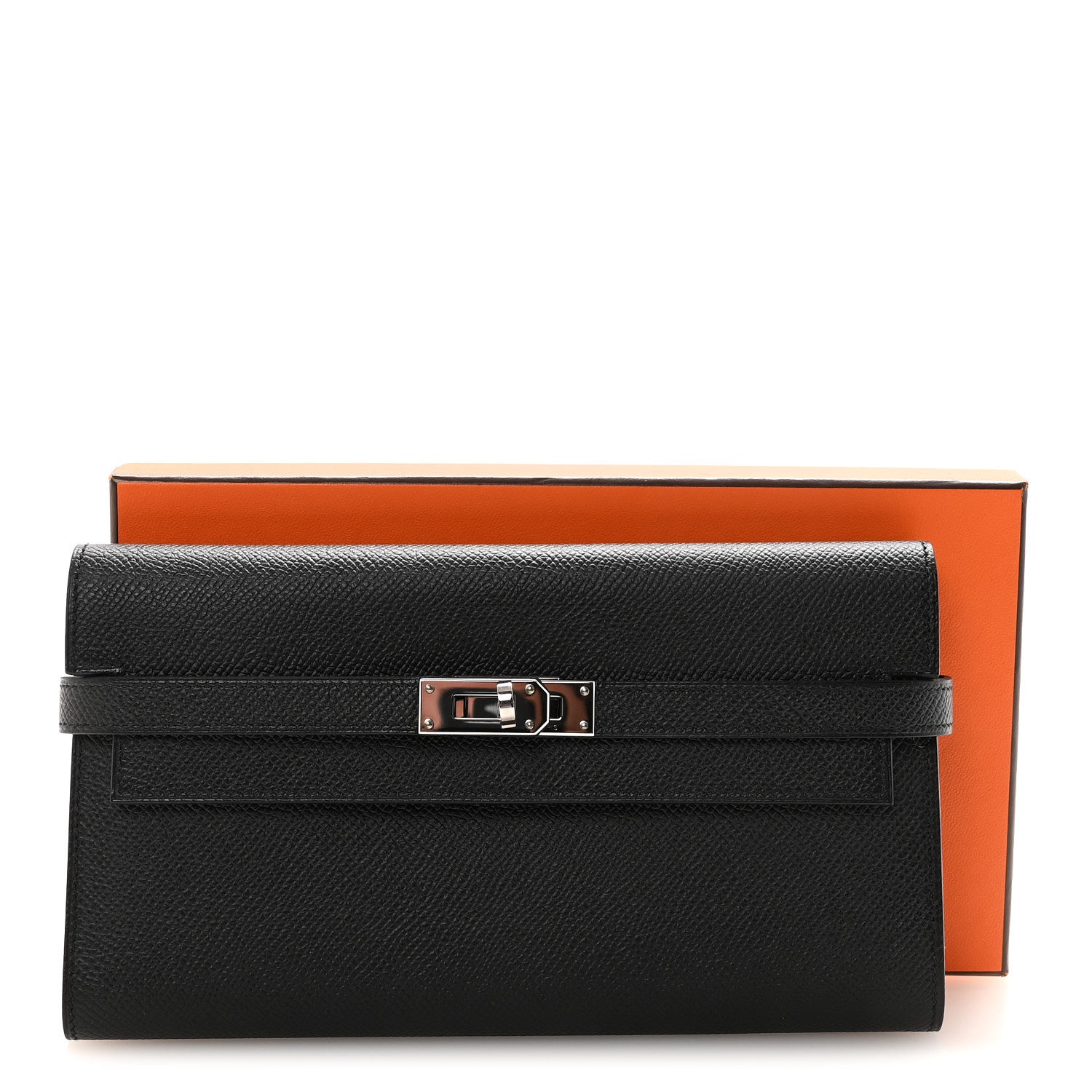 Hermes Epsom Kelly Longue Wallet Black 8 of 8
