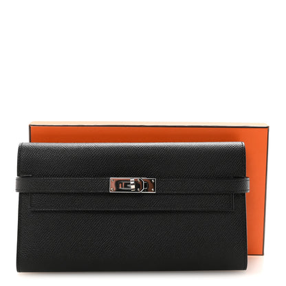 Hermes Epsom Kelly Longue Wallet Black 8 of 8