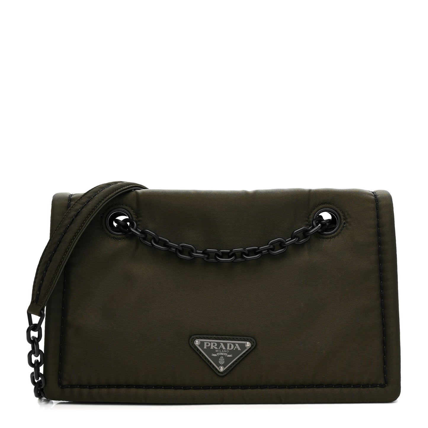 Nylon Tessuto Chain Shoulder Bag Mimetico