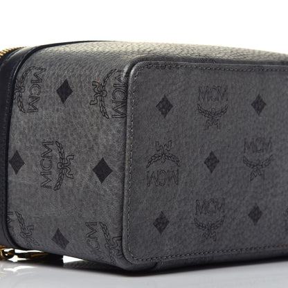 MCM Visetos Vanity Case Dark Grey Black 7 of 8