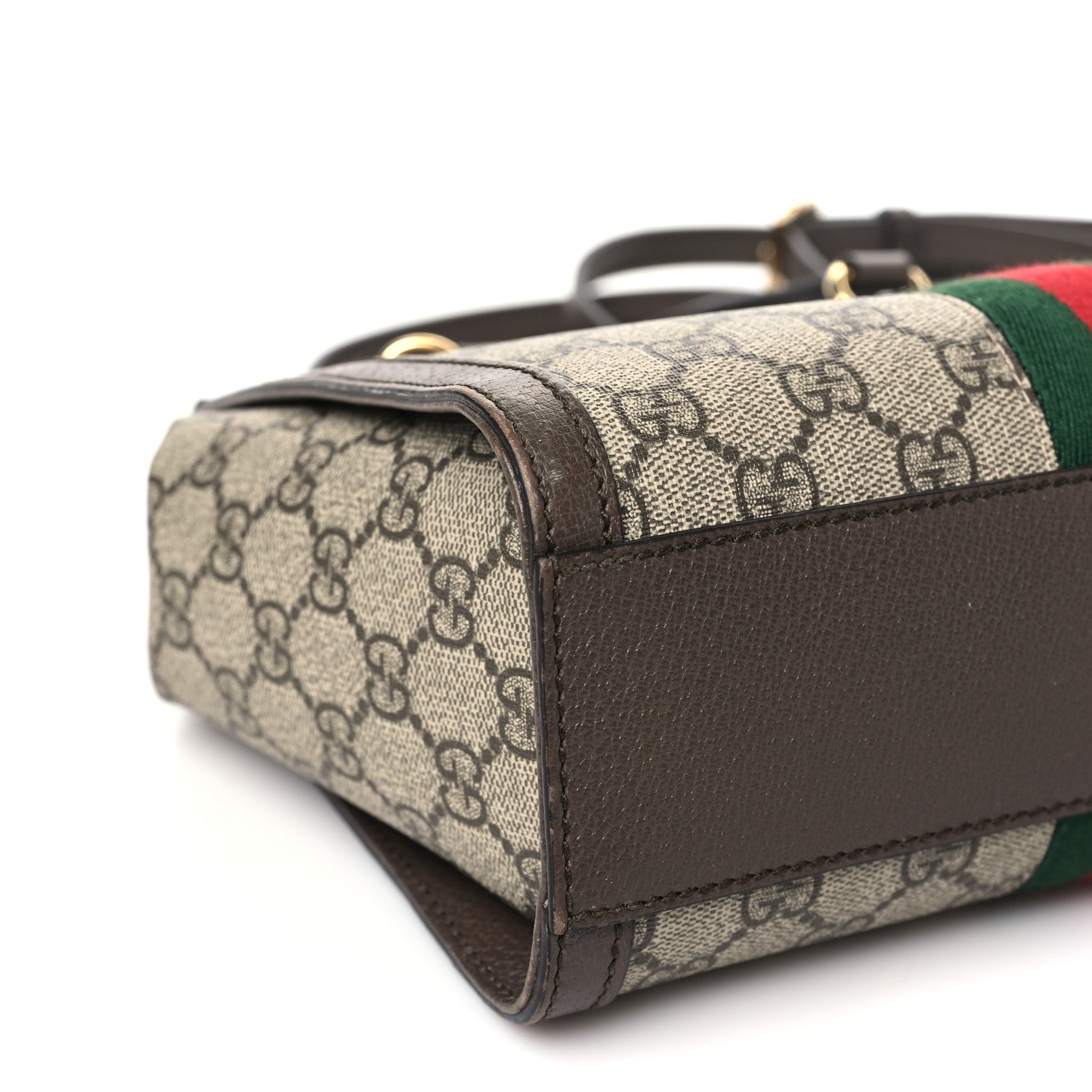 Gucci GG Supreme Monogram Small Ophidia Tote Bag Brown 9 of 14