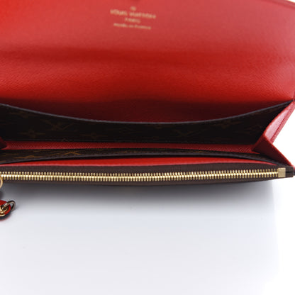 Louis Vuitton Monogram Bloom Flower Emilie Wallet Rouge 4 of 6