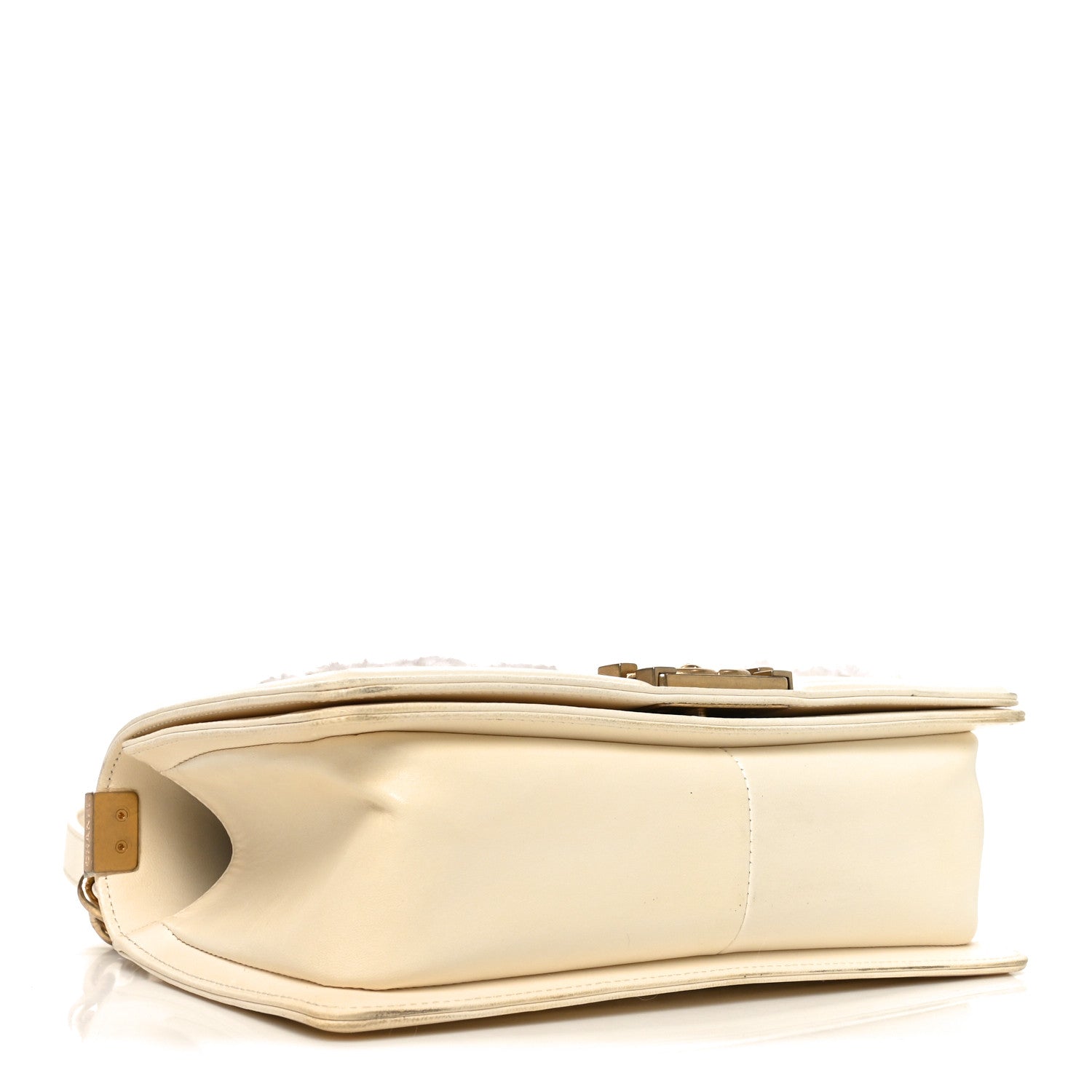 Chanel Lambskin Tulle Embroidered Medium Boy Flap White 4 of 11