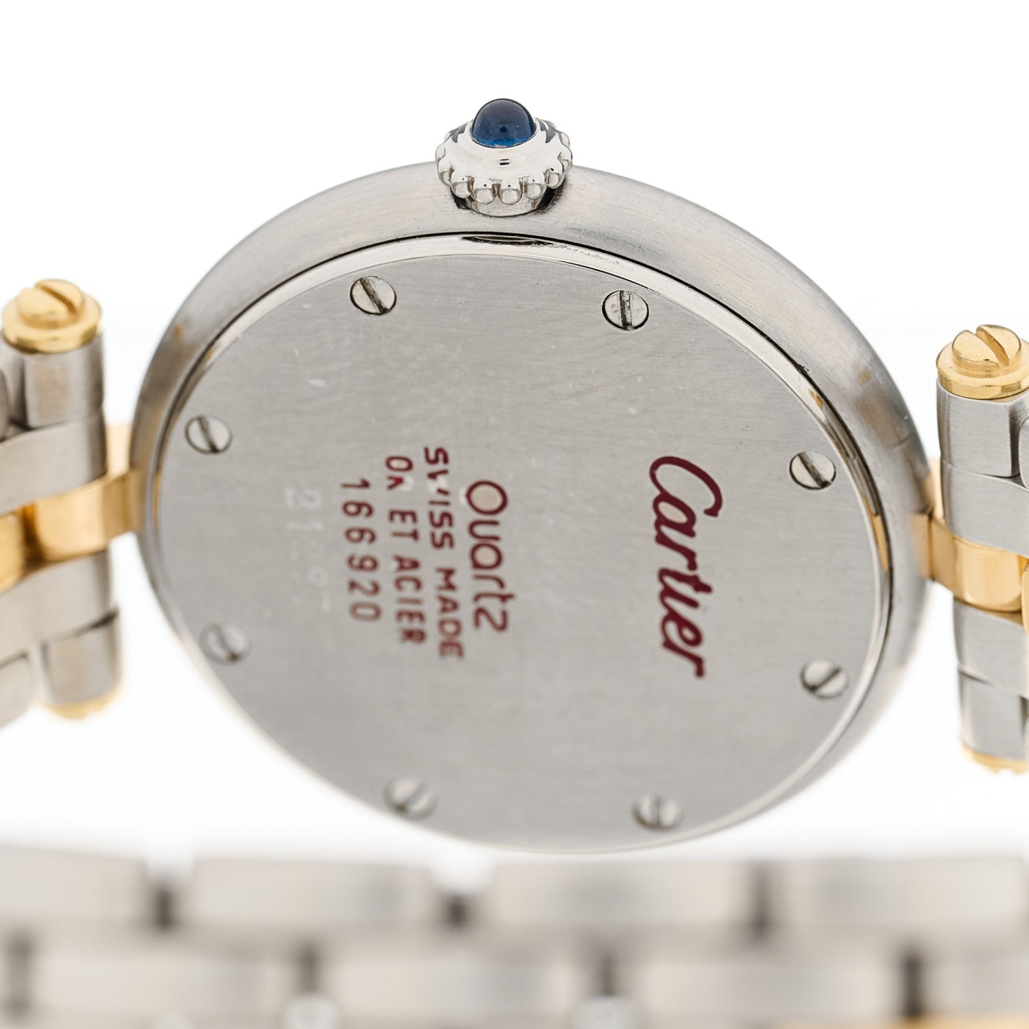 Cartier Stainless Steel 18K Yellow Gold 24mm Panthere Vendome Quartz Watch 4 of 4