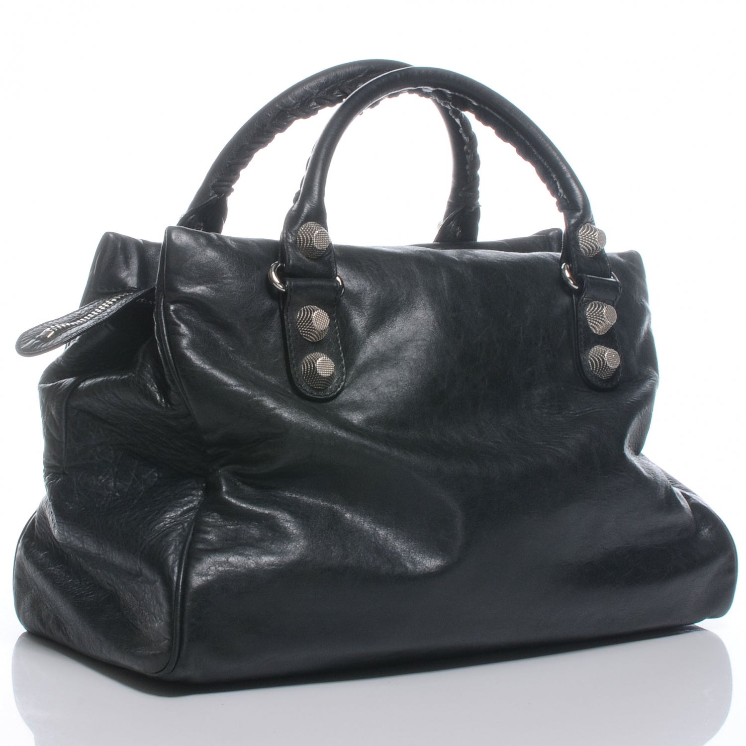 Balenciaga Agneau Giant 21 Silver Hardware Mid Day Black 4 of 9