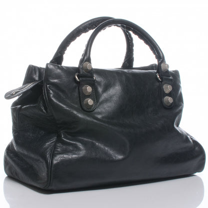 Balenciaga Agneau Giant 21 Silver Hardware Mid Day Black 4 of 9