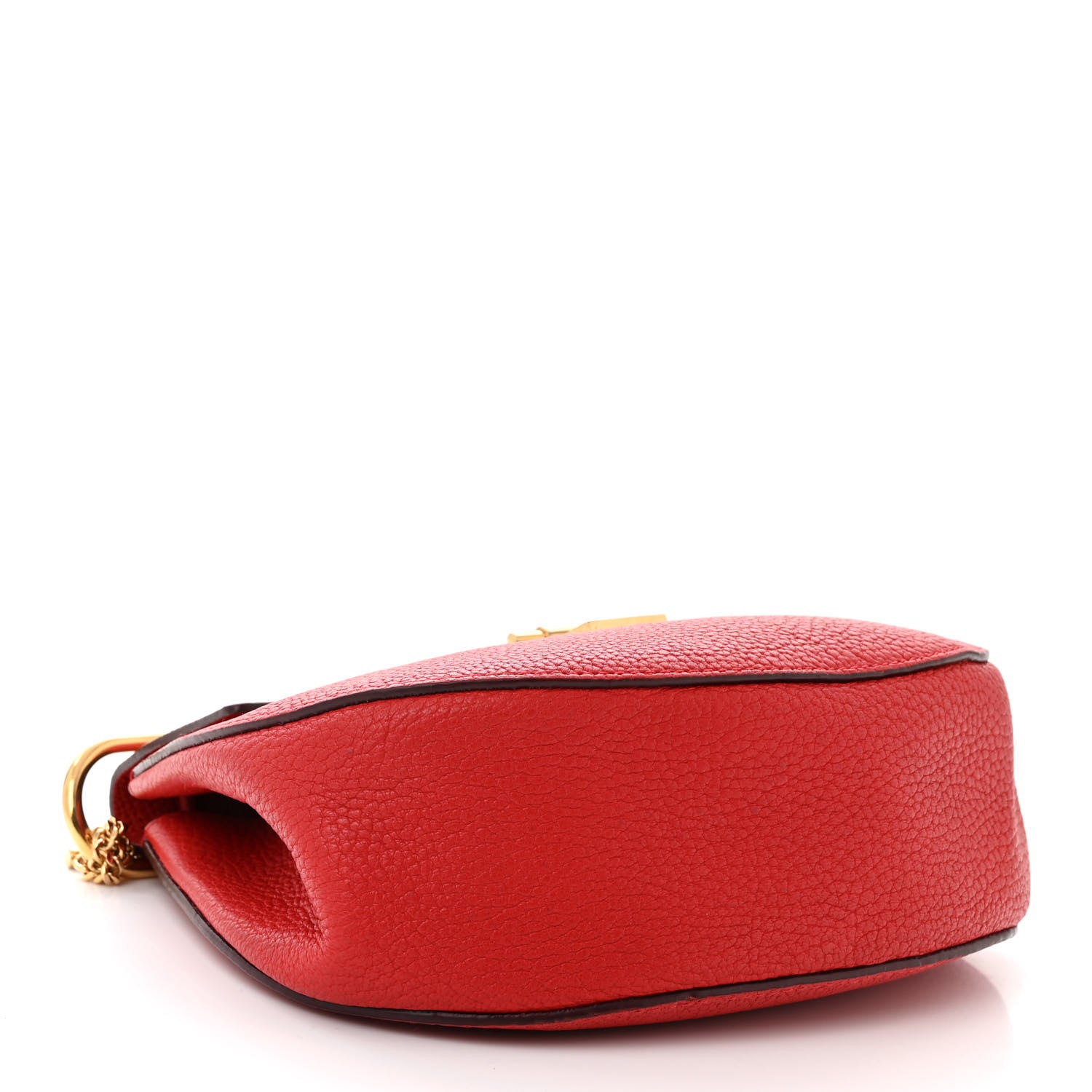 Chloe Grained Lambskin Drew Shoulder Bag Plaid Red 4 of 9