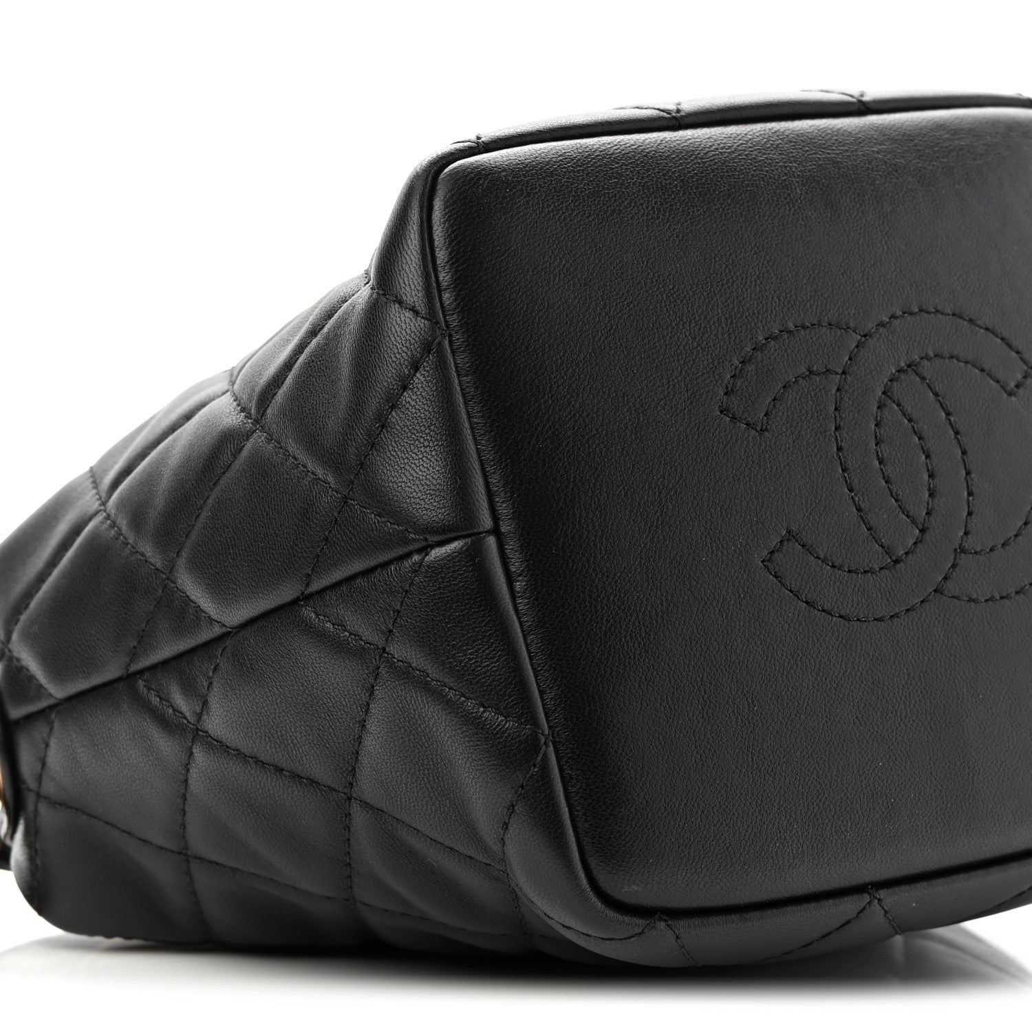 Chanel Lambskin Quilted Small Perfect Meeting Hobo Black 8 of 9