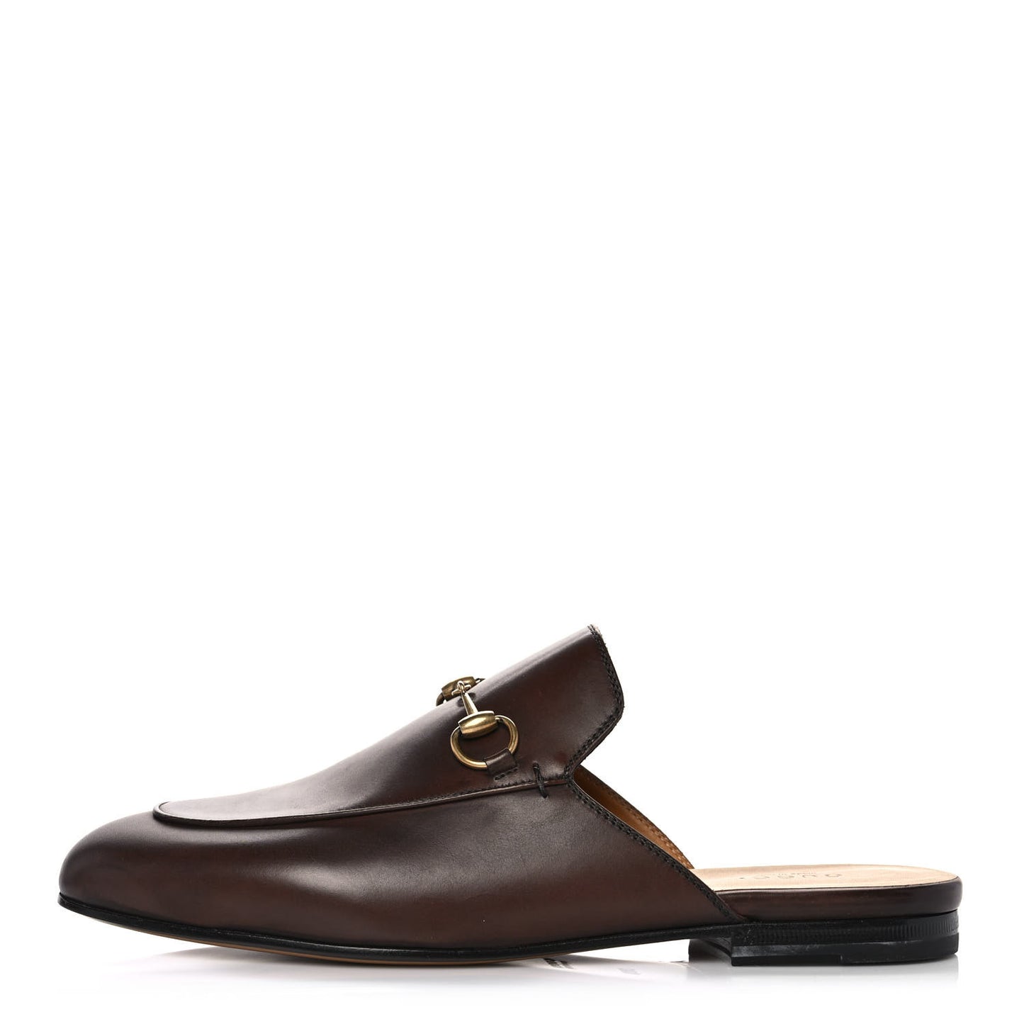 Calfskin Womens Princetown Slippers 38.5 Brown