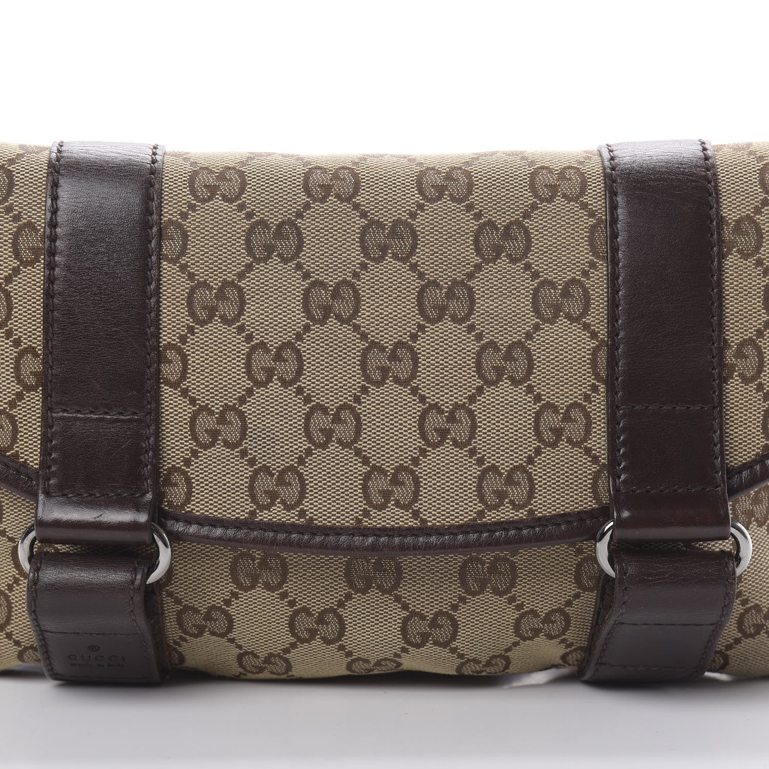 Gucci Monogram Waist Belt Bag Dark Brown 8 of 12