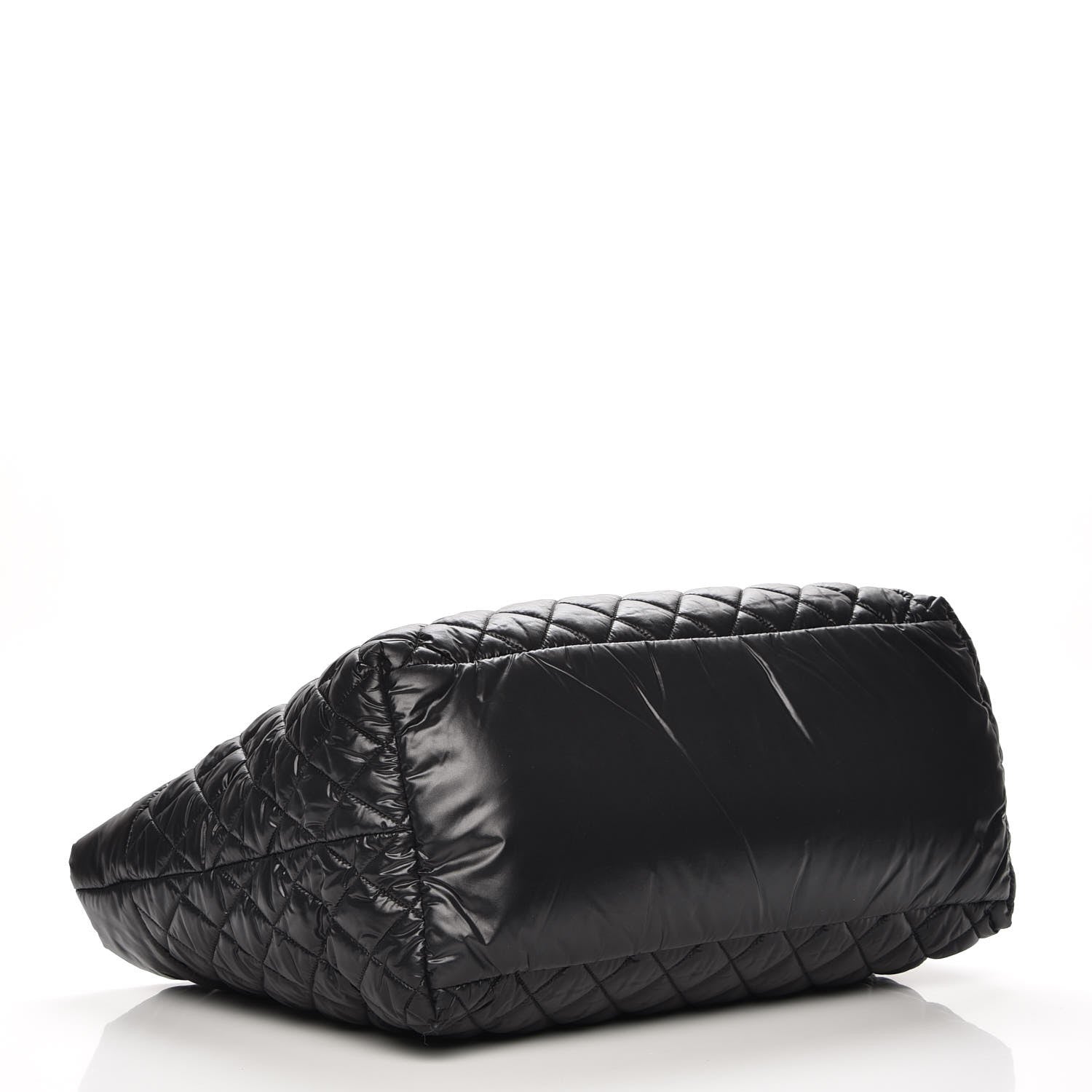 Chanel Nylon Quilted Large Coco Cocoon Tote Black 4 of 9