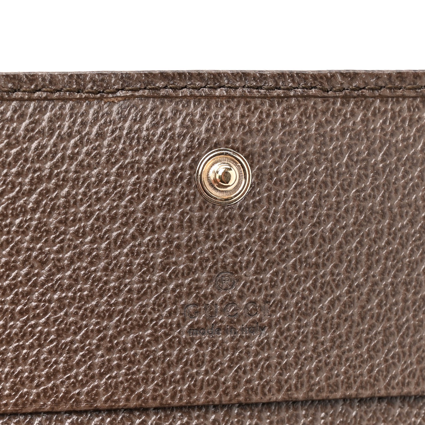 GG Supreme Monogram Web Ophidia Small Wallet Beige Dark Brown Beige Dark Brown