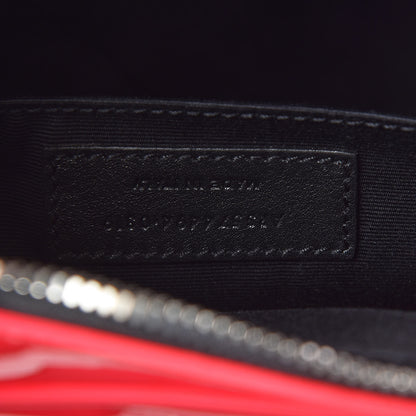 Saint Laurent Patent Calfskin Matelasse Monogram Lou Camera Bag Neon Pink 7 of 11
