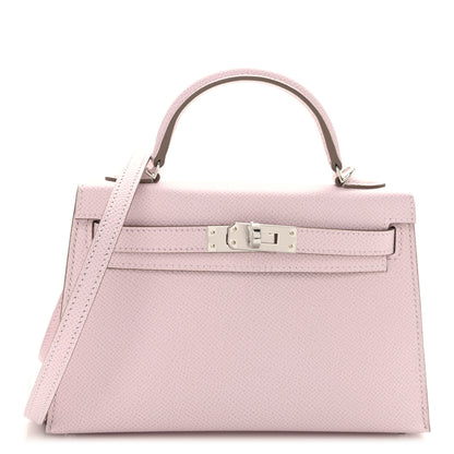Hermes Epsom Mini Kelly Sellier 20 Mauve Pale 1 of 10