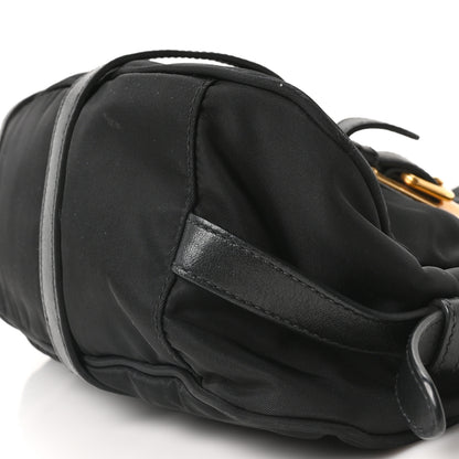 Prada Tessuto Nylon Soft Calfskin Shopping Satchel Black 10 of 10