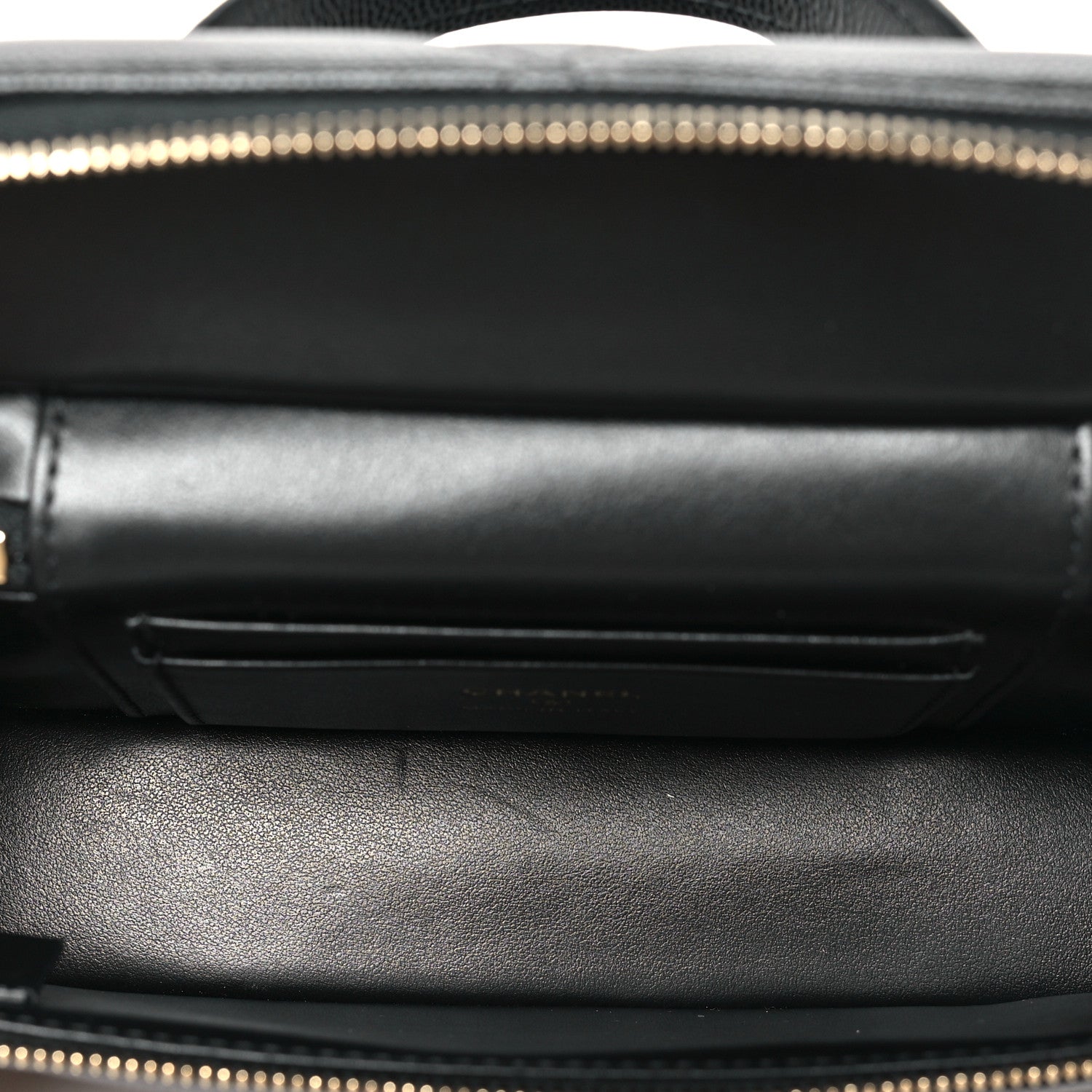 Chanel Caviar Quilted Top Handle Slim Vanity With Chain Black 5 of 11