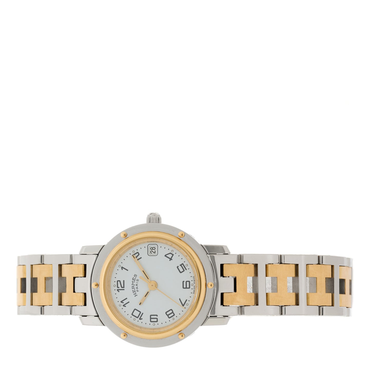 Stainless Steel 24mm Clipper Quartz Watch Gold