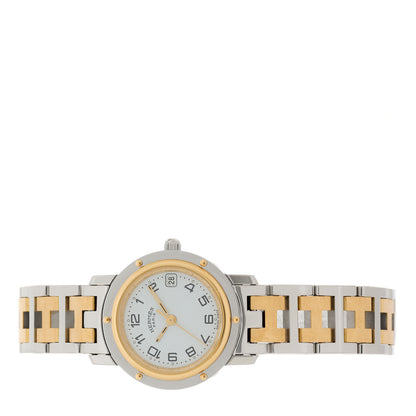 Hermes Stainless Steel 24mm Clipper Quartz Watch Gold 2 of 4