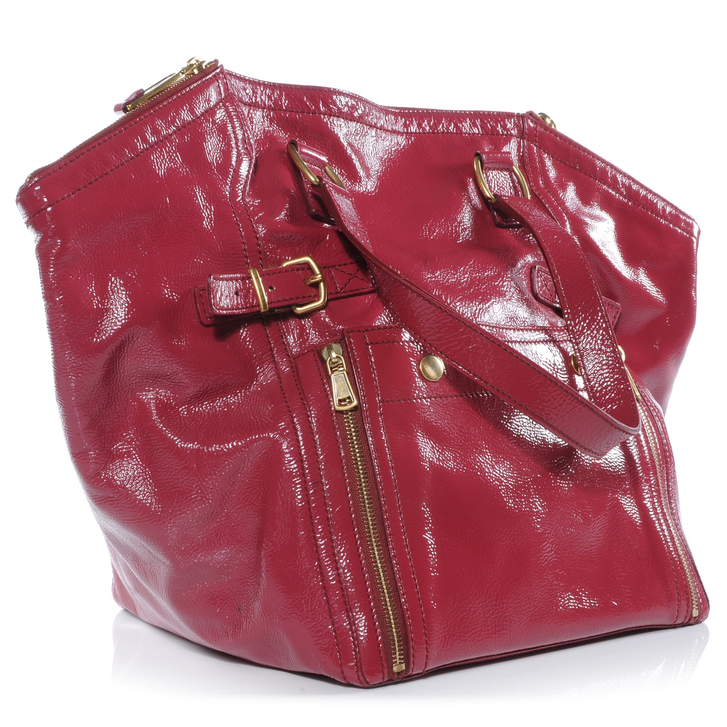 Medium Patent Downtown Fuchsia
