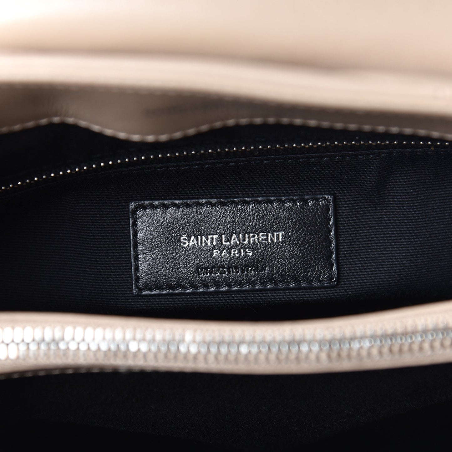 Calfskin Y Quilted Monogram Medium Loulou Satchel Dark Beige
