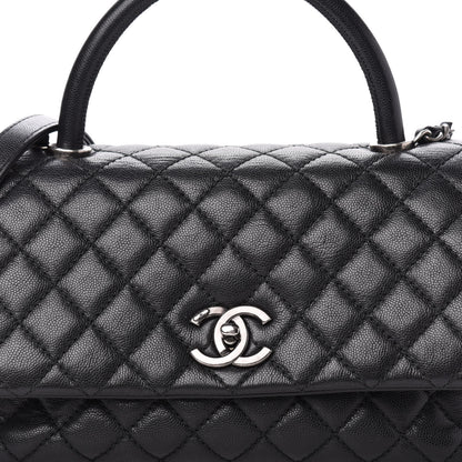Chanel Caviar Quilted Small Coco Handle Flap Black 11 of 11